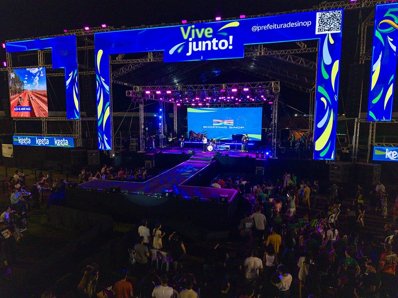 Público participa do Festeja Sinop 2026
