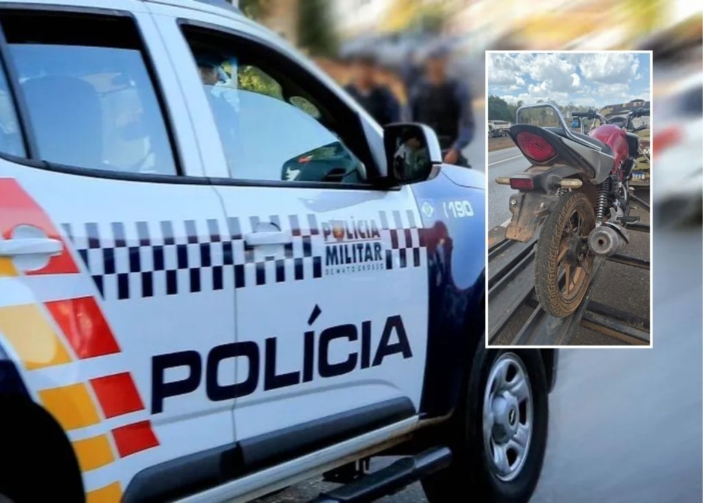 Adolescente de 17 anos dirige moto sem CNH em Rosário Oeste