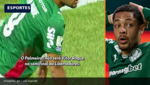 Vitor Roque desfalca Palmeiras na semifinal da Libertadores