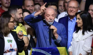 São Paulo (SP), 25/10/2026 - Presidente Luiz Inácio Lula da Silva discursa após vitória nas eleições 2026, no hotel Intercont