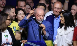 São Paulo (SP), 25/10/2026 - Presidente Luiz Inácio Lula da Silva discursa após vitória nas eleições 2026, no hotel Intercont